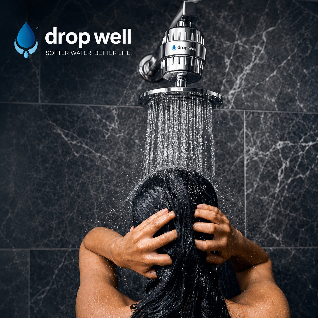 DropWell AquaShield™ 15-Stage Shower Filter